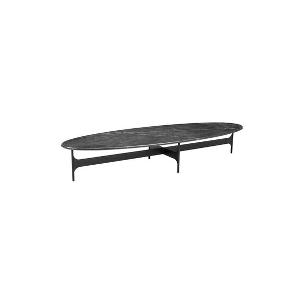 Floema Oval Coffee Table, black, Wendelbo