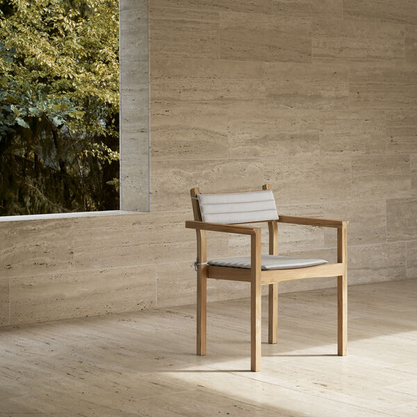 CH AH502 Outdoor Dining Chair with Armrest, Carl Hansen & Søn