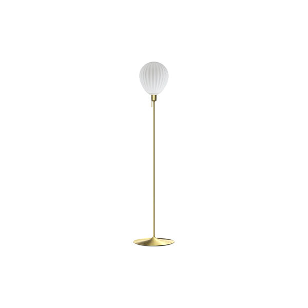Around The World Floor Lamp, opal/brushed brass, UMAGE
