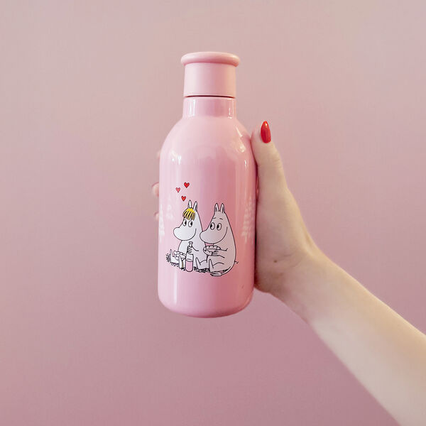 DRINK-IT Moomin vacuum insulated bottle 0,5 L, moomin love, RIG-TIG