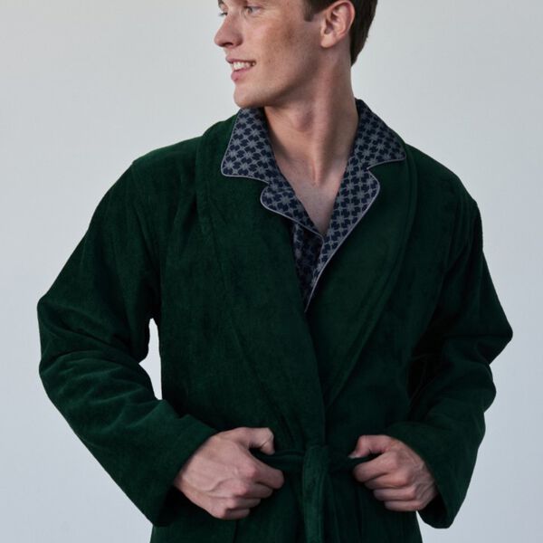 Kattegat Bathrobes, green solid, Ambassador 1867