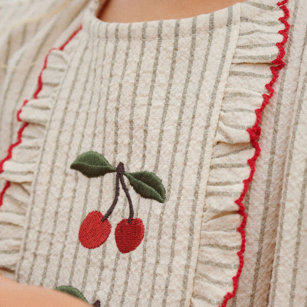 Ellie Frill Top, tea stripe, Konges Sl&oslash;jd