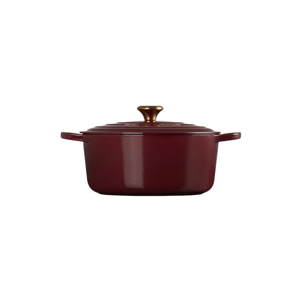 Signature round cast iron pot &Oslash; 28 cm, garnet, Le Creuset