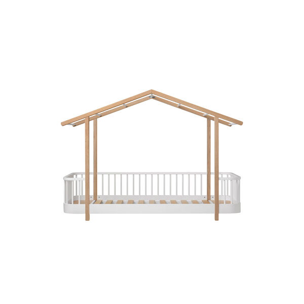 Wood Original House Bed, white/oak, Oliver Furniture