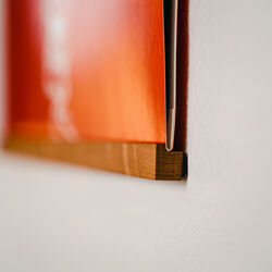 Display SINGLE for Vinyl Records, oak, KRISTIAN JUUL