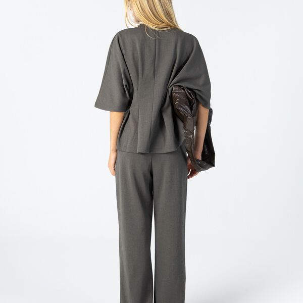 Jersey blouse, moss green, Coster Copenhagen