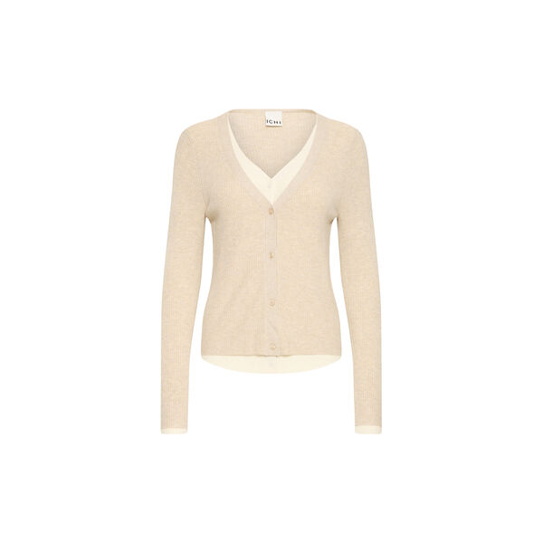 IHFAMA Cardigan, toasted coconut with birch, ICHI