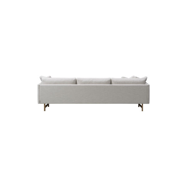 FF5525 80 3-seater Sofa Chaise, light beige/lacquered smoked oak, Fredericia Furniture