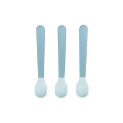 Foodie Easy-grip Baby Spoon 3-pack, blue, Done by Deer