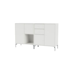 COUPLE Sideboard with Chrome Legs, 01 white, Montana Furniture
