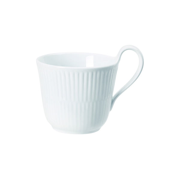 White Fluted High Handle Cup 24 cl, Royal Copenhagen