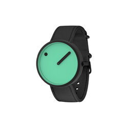 PICTO Wrist Watch, pacific green/matt black/manta ray black, PICTO