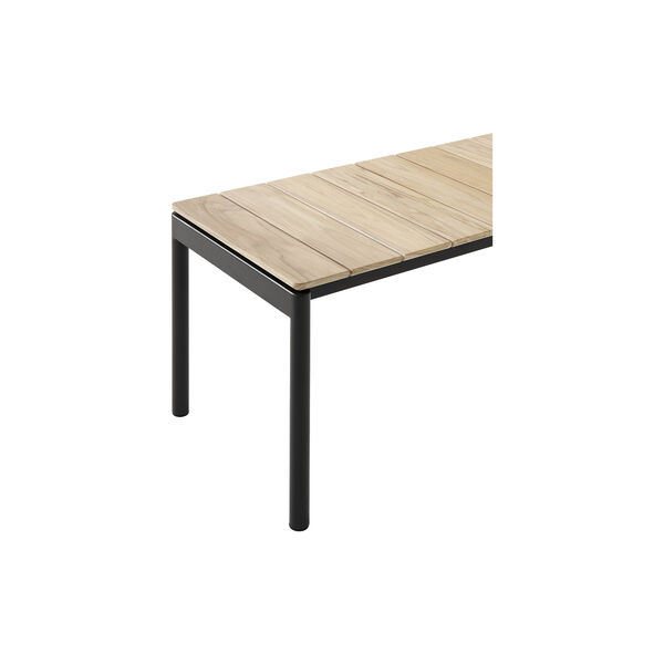 Ville AV28 Outdoor Bench, warm black Ville AV28 Outdoor Bench, warm black, &Tradition