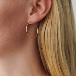 Plain Hoops, gold, Pernille Corydon Jewellery