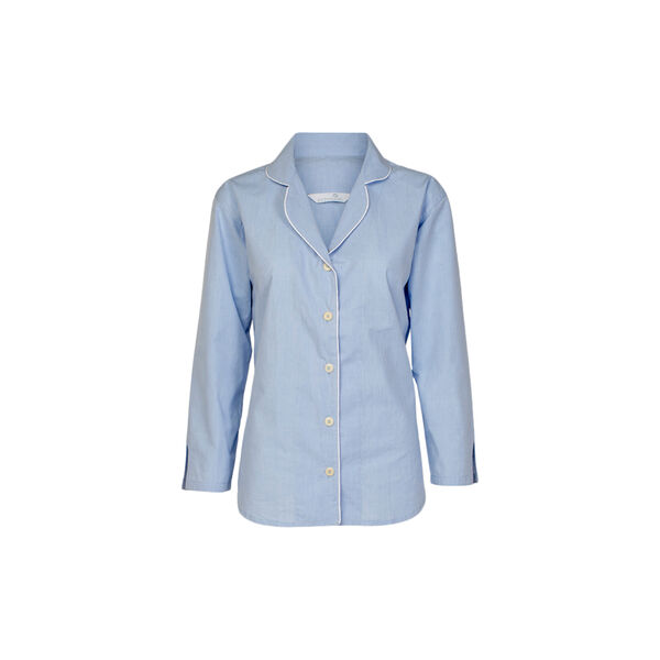 Fiona Pyjamas Shirt, vintage blue, Geismars Væverier