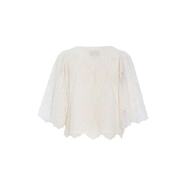Lulu Lace Blouse, cream lace, HUNK&Oslash;N