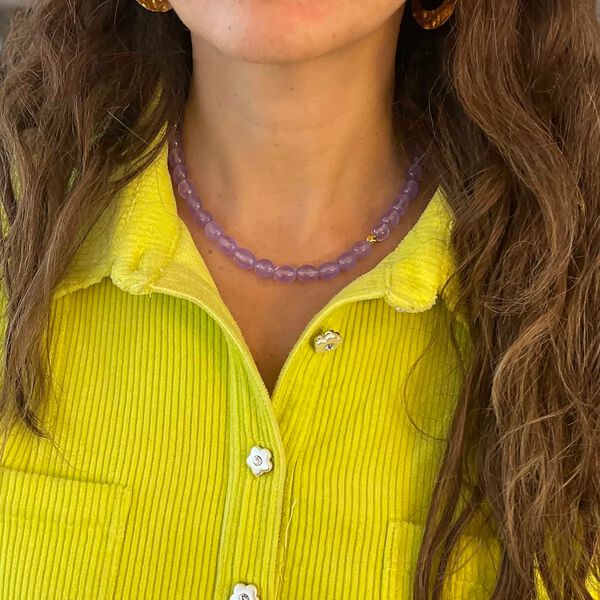 Vilma Necklace, lavender, Nuni Copenhagen