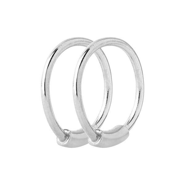 Basic Hoops, silver Basic Hoops, silver, Maria Black