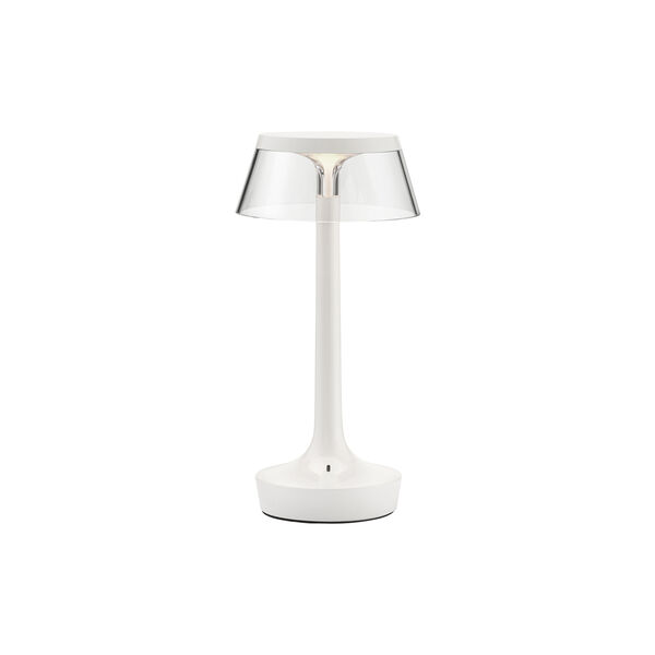 Bon Jour Unplugged Table Lamp, almost white, Flos