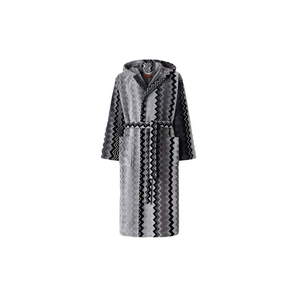 Giacomo Hooded Bathrobe, 32 grey, Missoni Home