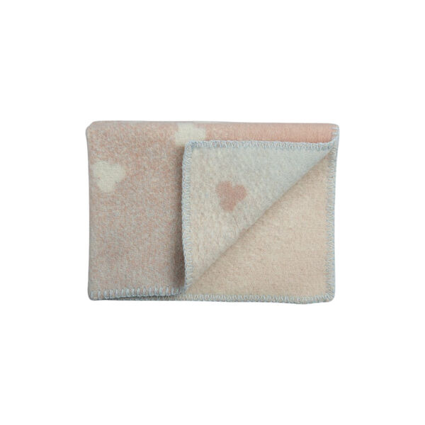 MELVIN Baby Size Throw, light pink/light blue, R&oslash;ros Tweed