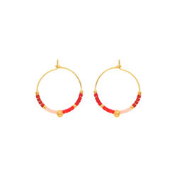 Regitze Earring, red, null