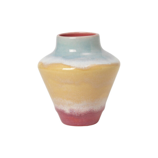 Poppery Vase, pink/mint/yellow, Kähler