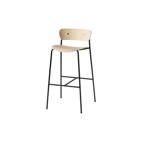 Pavilion AV9 Bar Stool, oak/black Pavilion AV9 Bar Stool, oak/black, &Tradition