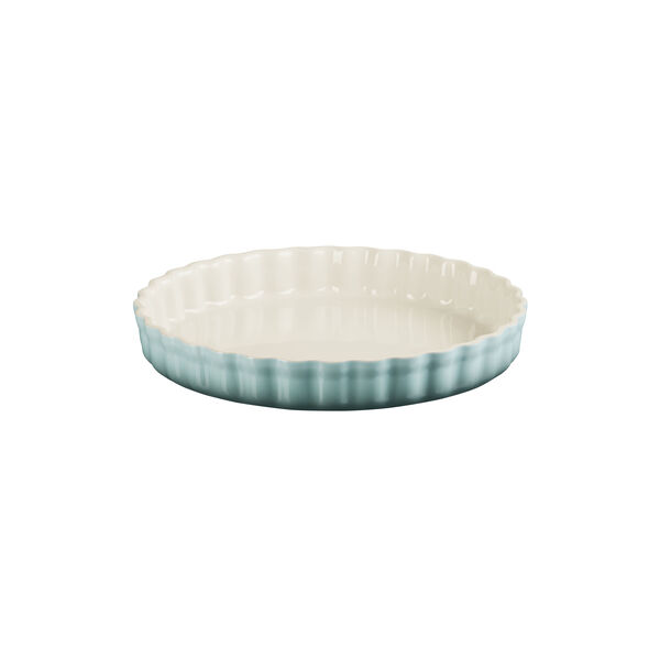 Heritage Fluted Flan Dish, sea salt Heritage Fluted Flan Dish, sea salt, Le Creuset