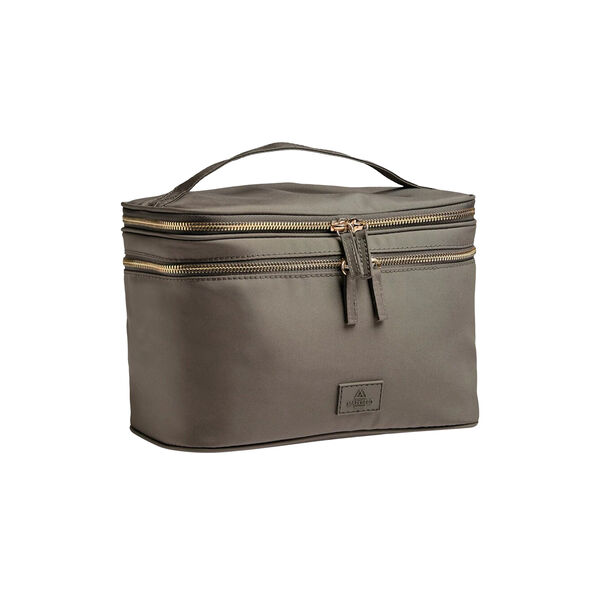 TreasureMBG Toiletry Bag Rec., walnut w/gold, Markberg