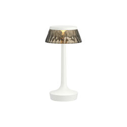 Bon Jour Unplugged bordlampe with Shade, white/fum&eacute;, Flos
