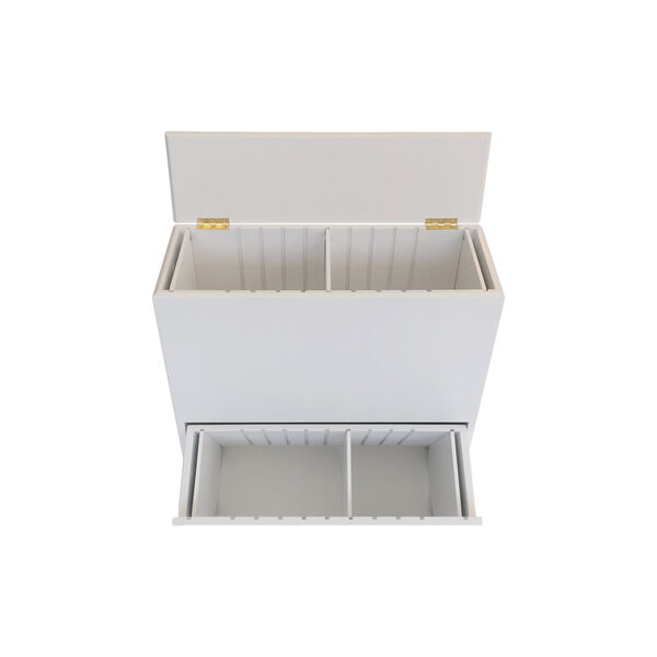 SORTED Premium Tall Waste Sorting, white/RAL 9010, DesignLife