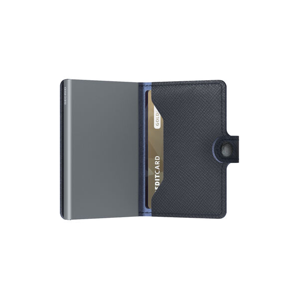 Miniwallet, saffiano navy, Secrid