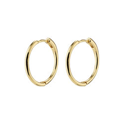 EANNA recycled medium hoops, gold-plated, Pilgrim