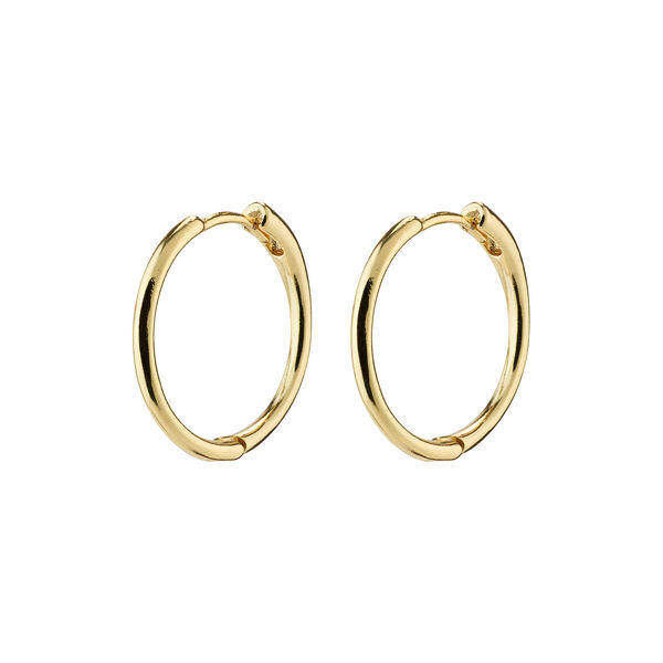 EANNA recycled medium hoops, gold-plated, Pilgrim