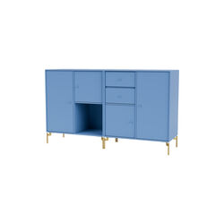 COUPLE Sideboard with Brass Legs, 154 azure, Montana Furniture