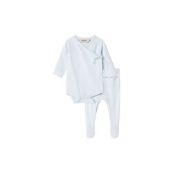 Gift Box Feet Bodysuit & Pants, light blue, MarMar Copenhagen