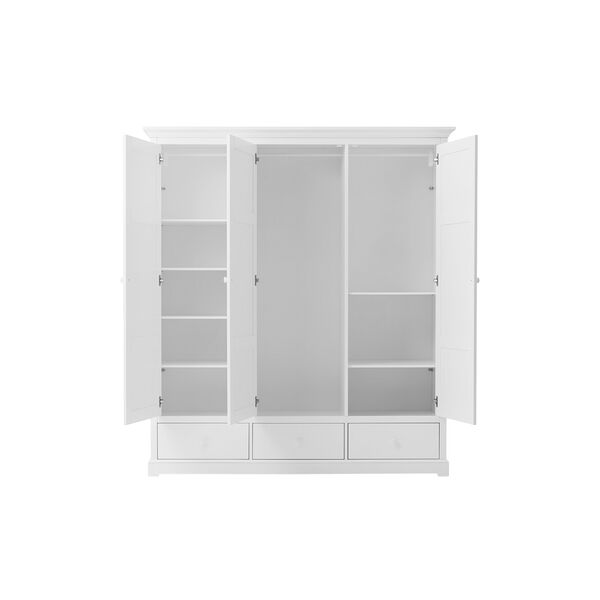 Seaside Wardrobe with 3 Doors, Oliver Furniture