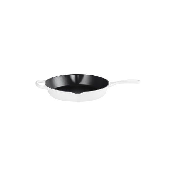 Signature cast iron deep skillet &Oslash; 26 cm, white, Le Creuset