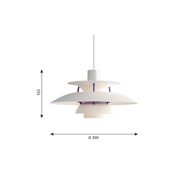 PH 5 Mini Pendant, white classic, Louis Poulsen