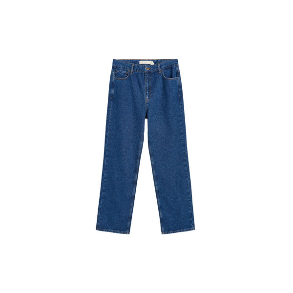 Cooper Highwaist Straight Jeans, mid blue Cooper Highwaist Straight Jeans, mid blue, Aiayu