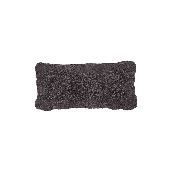 New Zealand Sheepskin Cushion, graphite, NATURES Collection