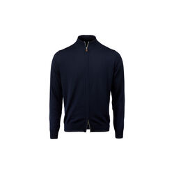 Merino Wool Zip Cardigan, navy, Stenstr&ouml;ms