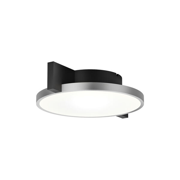 INLAY ROUND C1 Ceiling/Wall Light, matt black/satin silver, LIGHT-POINT