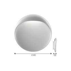 Flindt Wall Lamp L, aluminium, Louis Poulsen