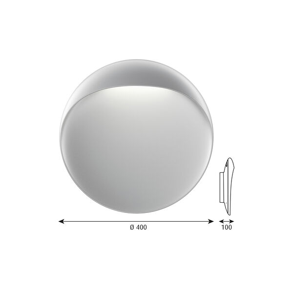 Flindt Wall Lamp L, aluminium Flindt Wall Lamp L, aluminium, Louis Poulsen