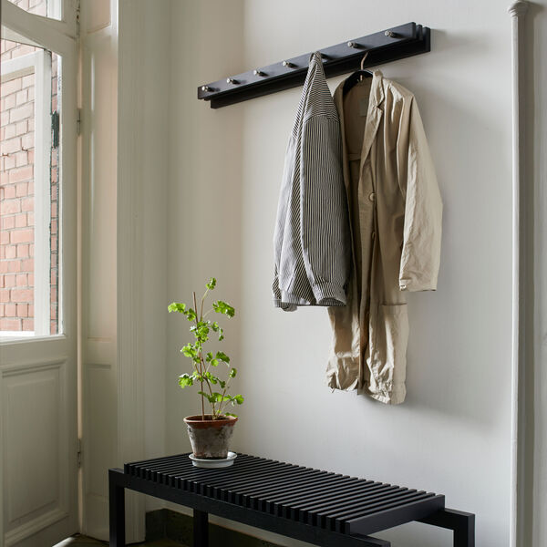 Cutter Bench, black/oak, Skagerak by Fritz Hansen