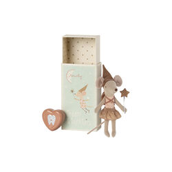 Tooth Fairy Mouse in Matchbox, rose, Maileg