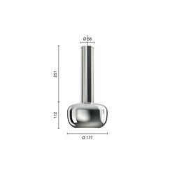 VL 56 Pendant, high-gloss chrome-plated, Louis Poulsen