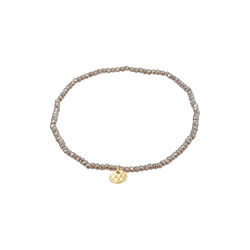 INDIE bracelet, metal grey, Pilgrim